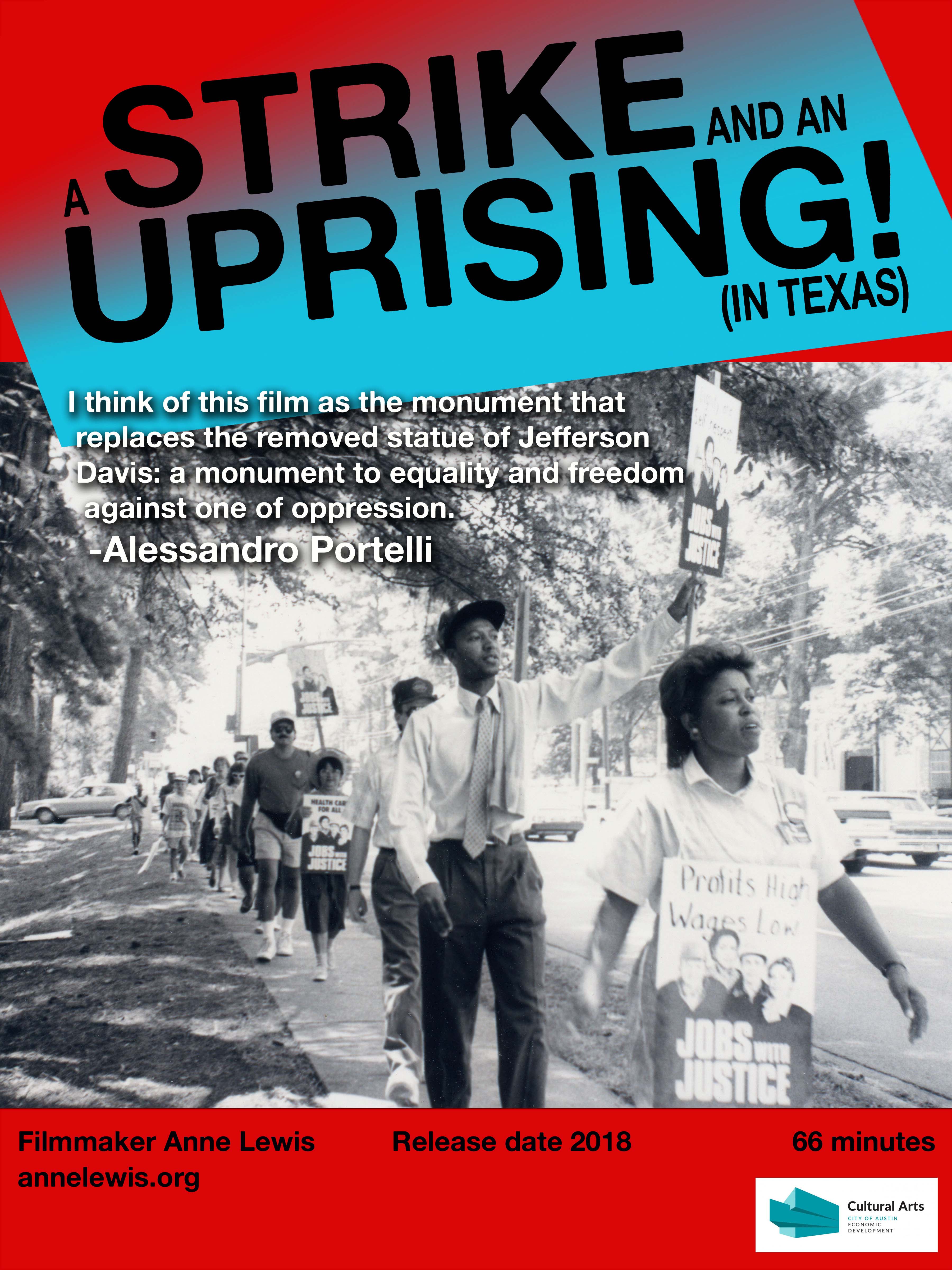 You are currently viewing A Strike and an Uprising (in Texas!) screens in Rome Oct. 3rd, 2018